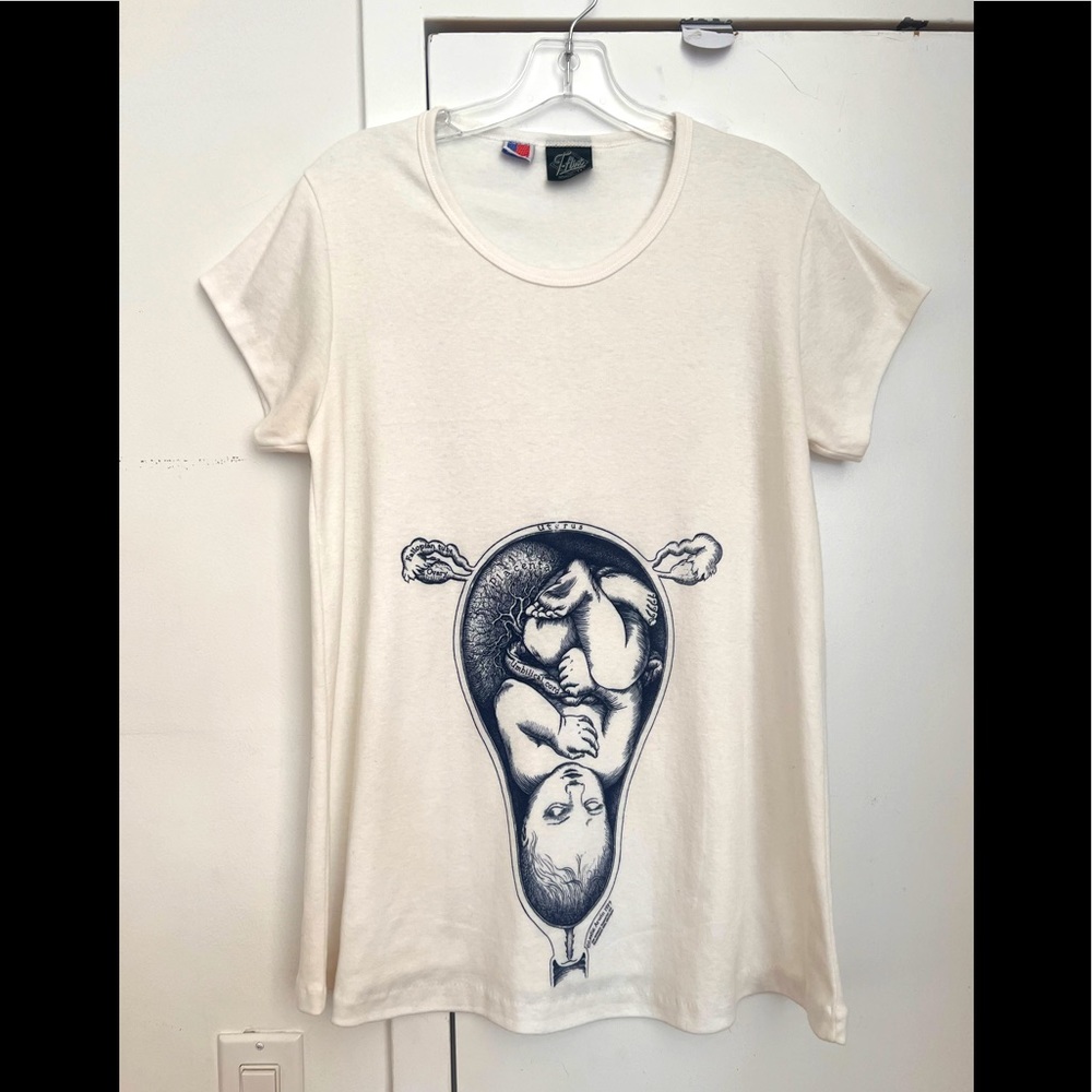 Rare Leslie Arwin 1979 Anatomical Maternity Tee